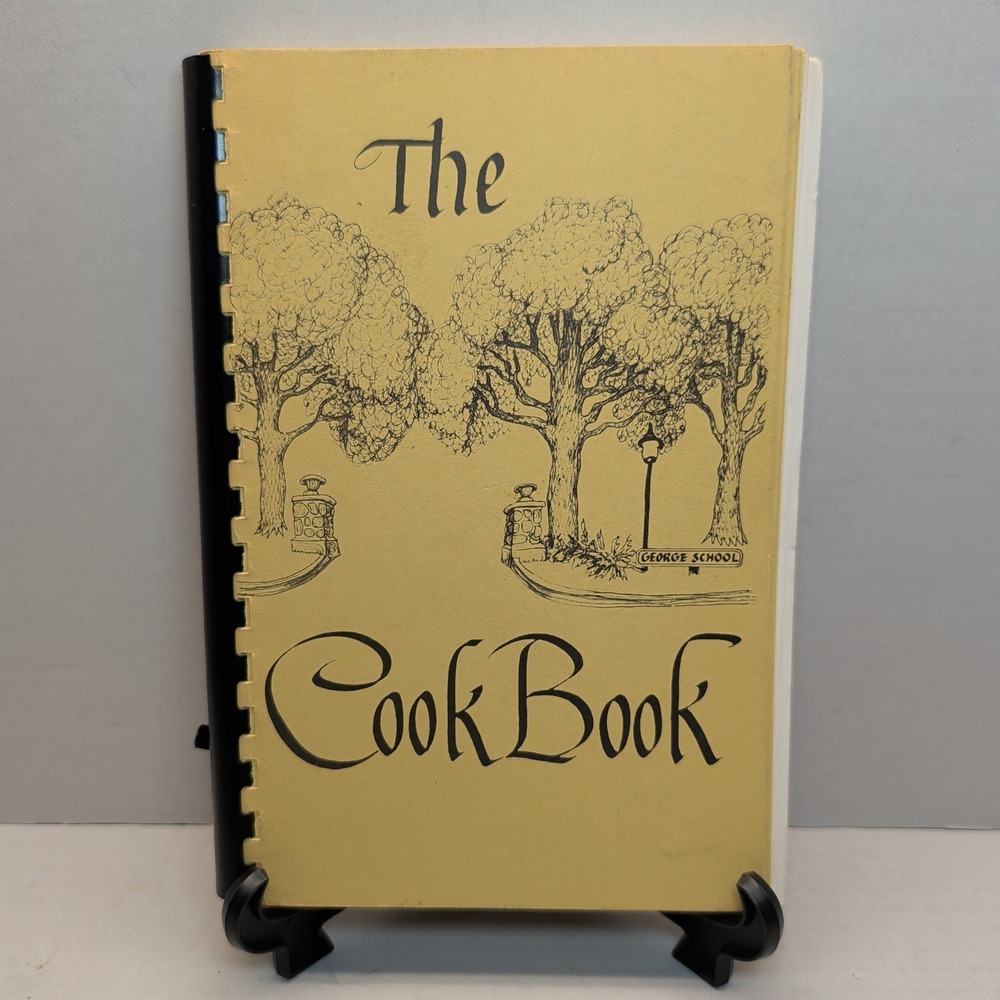 Vintage The George School Cookbook Community Recipes Spiral Bound Pennsylvania